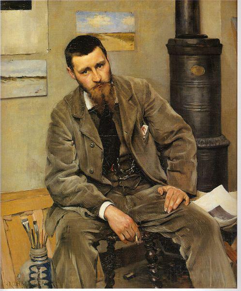 Richard Bergh Portrait of painter Nils Kreuger Spain oil painting art